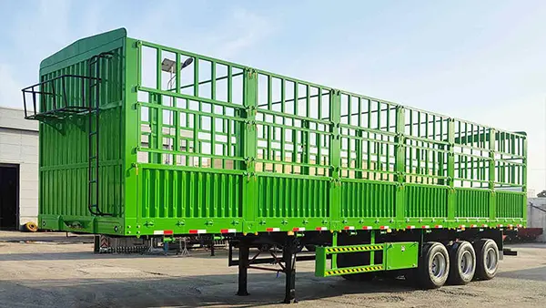 Ang light straight-axle grid semi-trailer ay nagbibigay-daan sa berdeng bulk transport