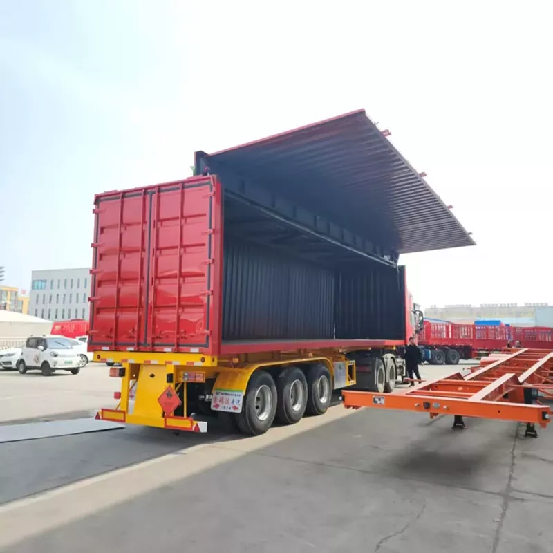 Double-Side Wing-Opening Box Semi-Trailer