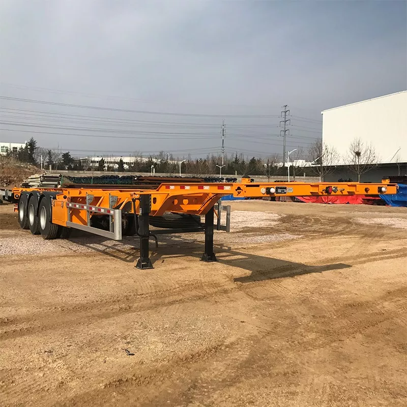 Semi-Trailer ng Gooseneck Skeleton Container