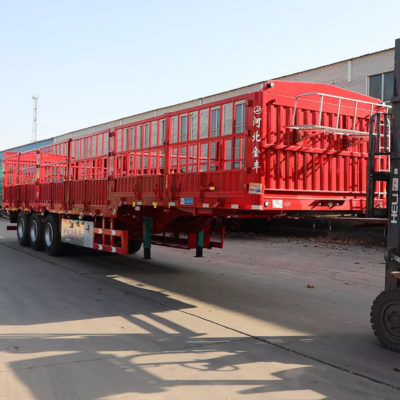 Magaan na Gooseneck Stake/Fence Semi-Trailer