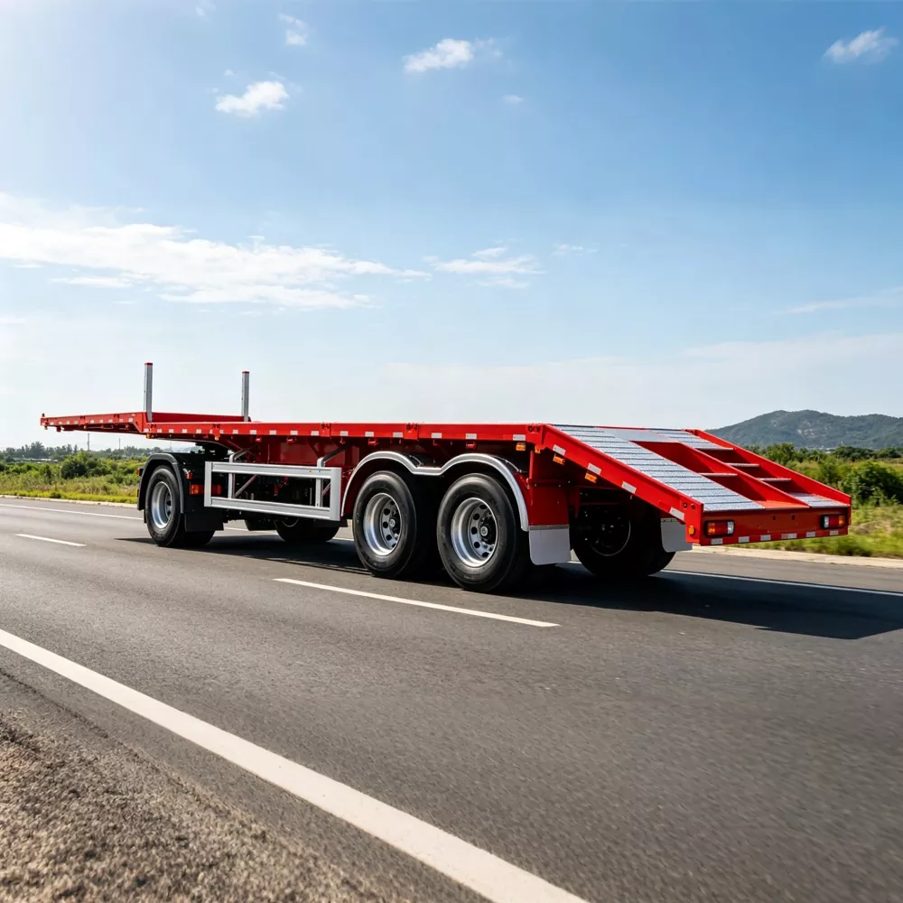 Magaan na Low-Deck Flatbed Semi-Trailer