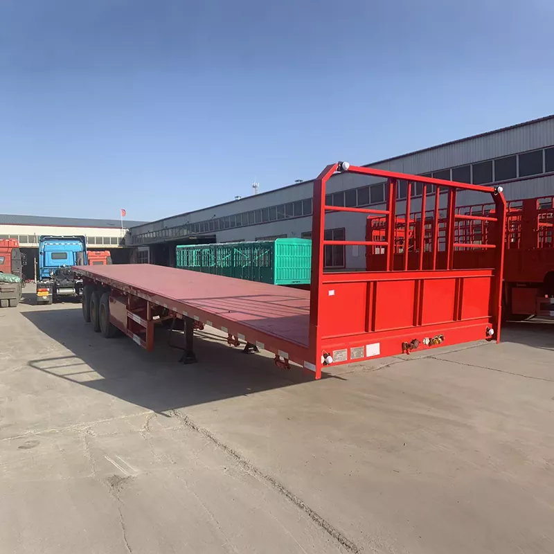 Lightweight Straight Beam Flatbed Semi-Trailer