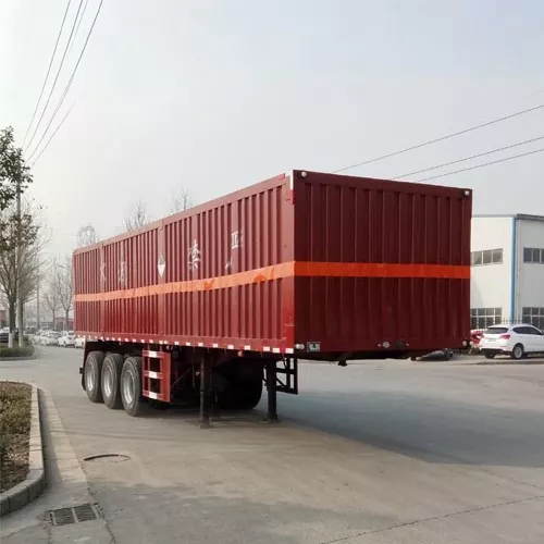 Karaniwang Mapanganib na Chemical Box Semi-Trailer