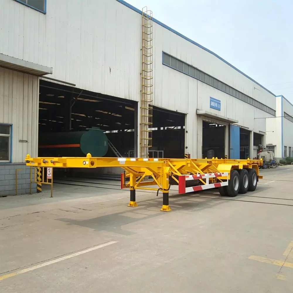 Karaniwang Skeleton Container Semi-Trailer